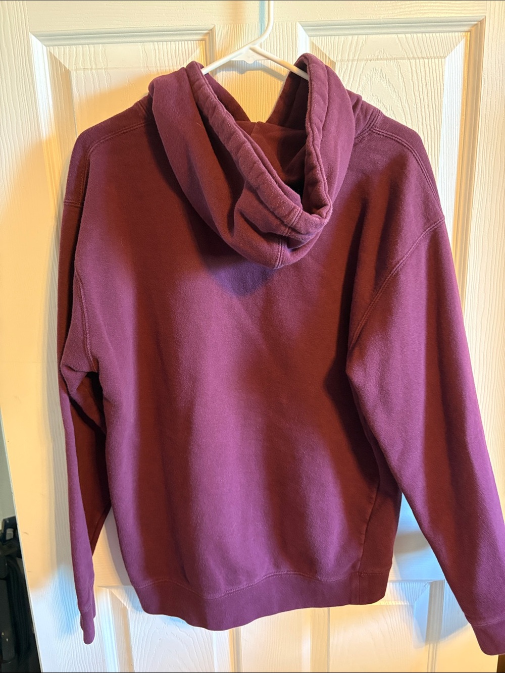 Maroon Zip-Up Hoodie with "You Matter." Chest Embroidery - Unbranded - Picture 4 of 5